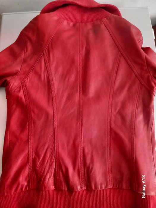 Geacă din piele Stradivarius