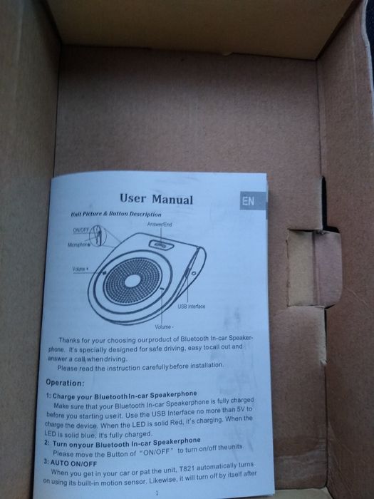 Built-in MIK & speaker Bluetooth