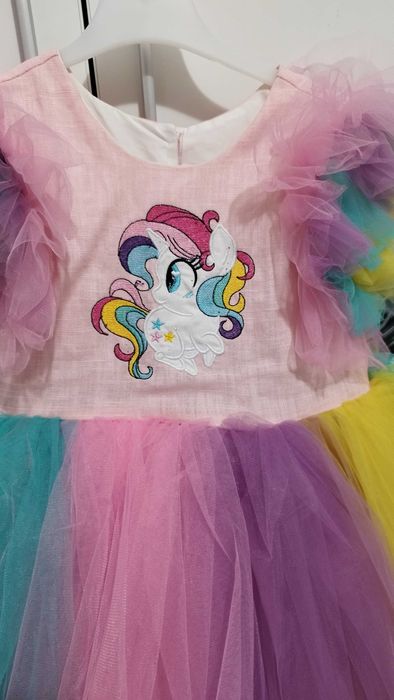 Rochie unicorn pentru fetițe