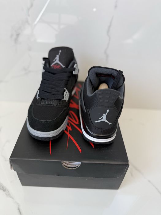 Air Jordan 4 Retro Black Canvas Full Box VerificareColet Size 35,5-45