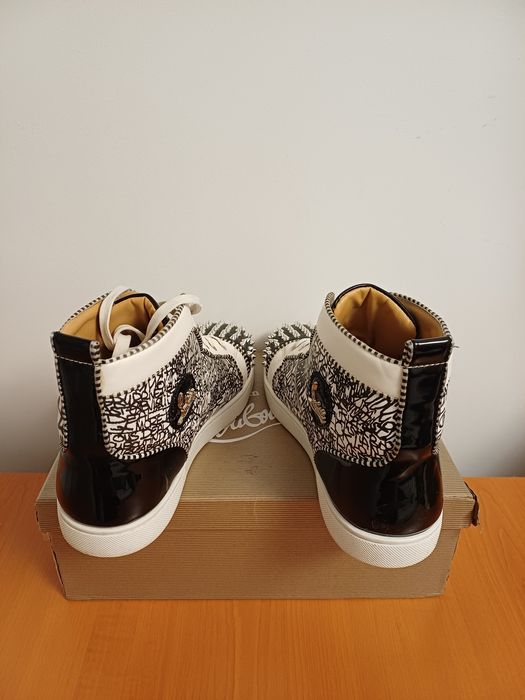 Christian Louboutin Louis Flat Spikes "Loubi Graffiti"