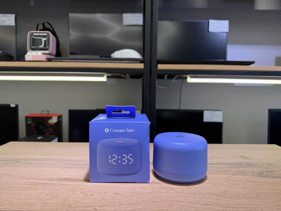 Яндекс Станция Лайт 2, с часами, YNDX-00026, фиолетовый, 1591/А10