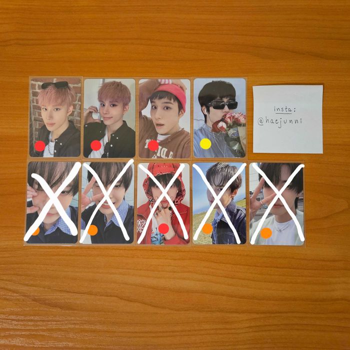 kpop photocards (nct, twice, red velvet)