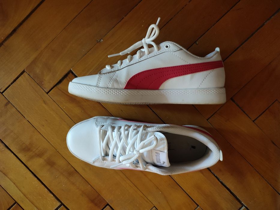 Маратонки Puma - бели с розов акцент