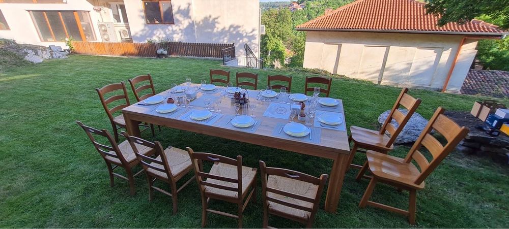 Дъбова маса масив