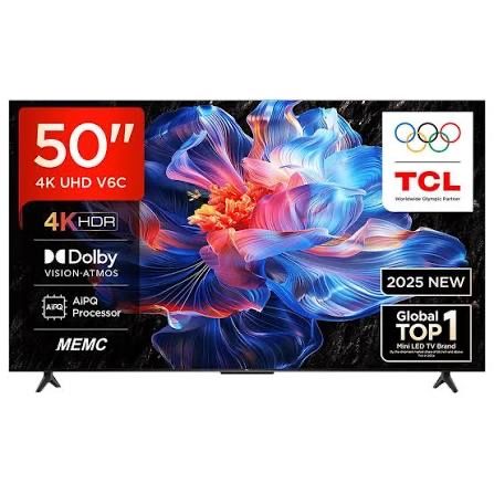 Телевизор TCL 43/50 V6C 4K LED  Google TV голосовое управление есть