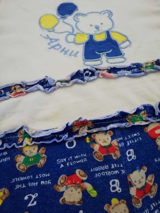 Лот бебешки бодита с ръкав 62 см. 9 части