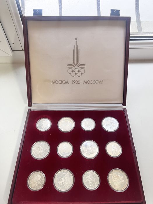 Серебряные монеты 925 московской олимпиады 1980