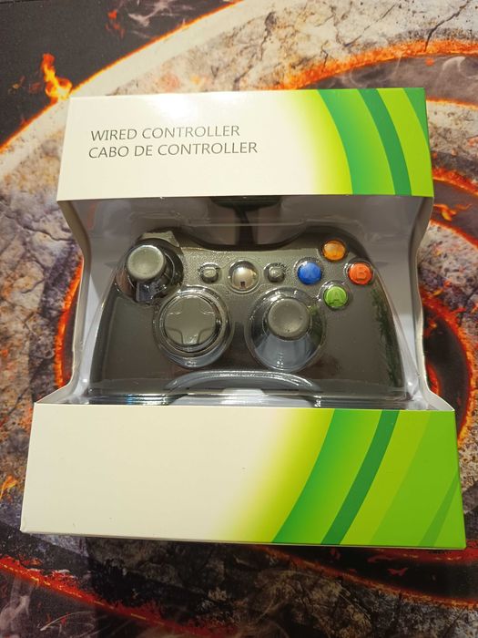 Controller Xbox 360 PC Cu Fir Maneta Gaming Calculator Laptop Consola Xbox 360 Xbox 360 Slim NOU