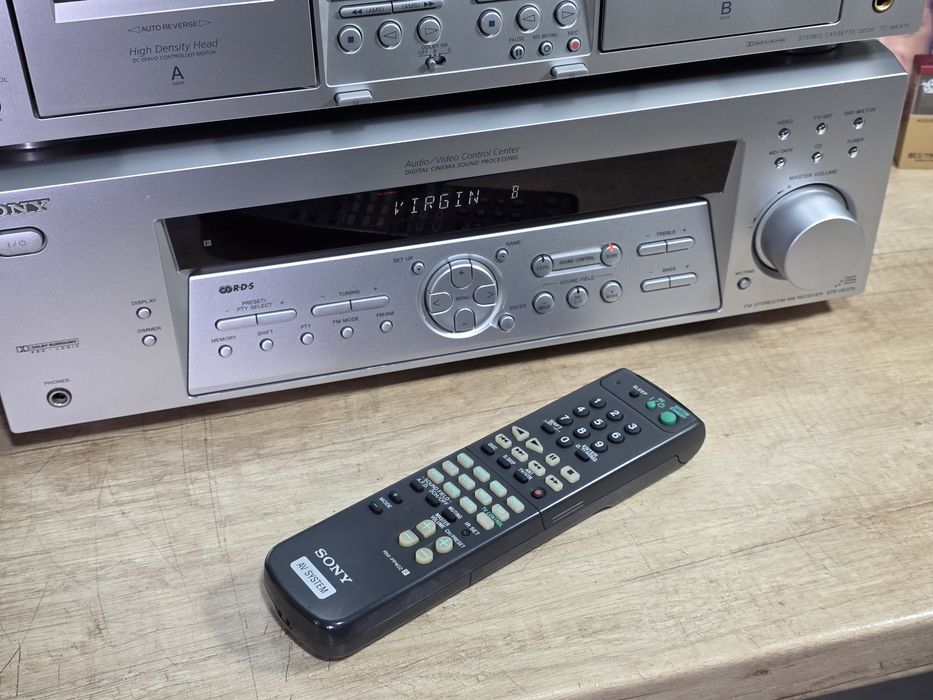 Linie audio SONY, amplificator, cd-player, dublu deck ,minidisc MD,