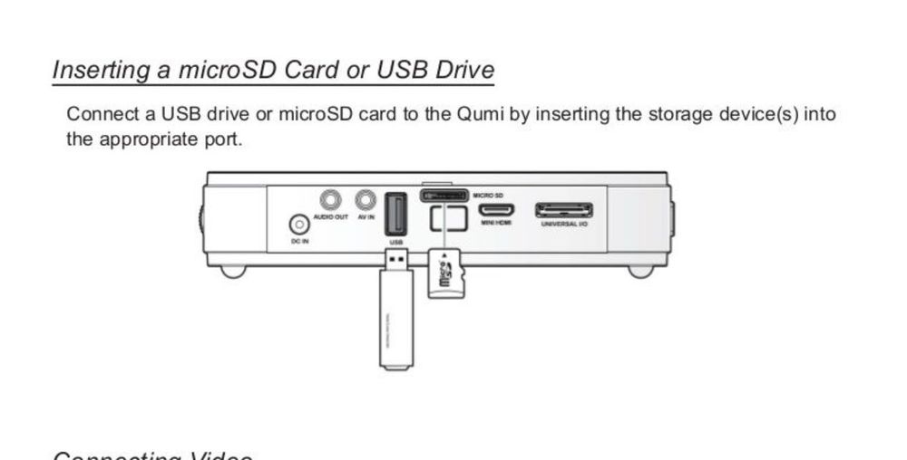 LED микро DLP HD проектор VIVITEK QUMI