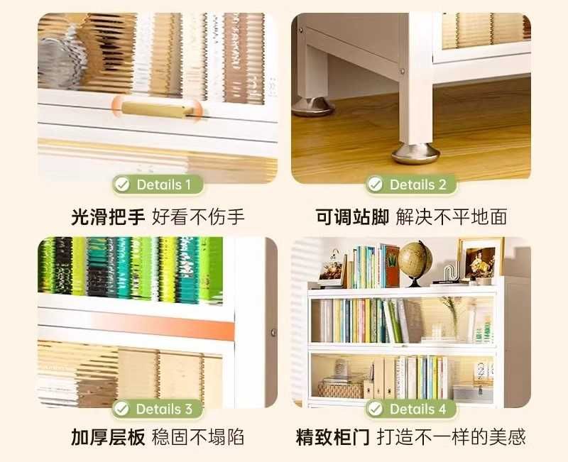 металлический шкаф/ Чангдан ҳимояланган, полкали ошхона буфети