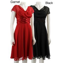 rochie 40 Connected Apparel Women's Drape-neck Dress USA