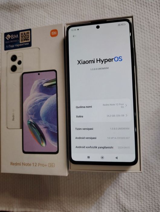 Redmi note 12 pro  8/256 gb karopka dakument bor