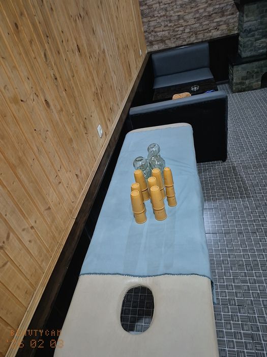 Баня кабина массаж пилинг.