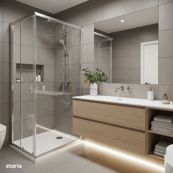Apartament nou, tip studio, cu balcon - Popesti-Leordeni, Comision 0