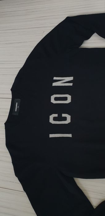 DSQUARED2 ICON Wool Knit  XL/2XL ОРИГИНАЛ! Мъжки Вълнeн тънък Пуловер!