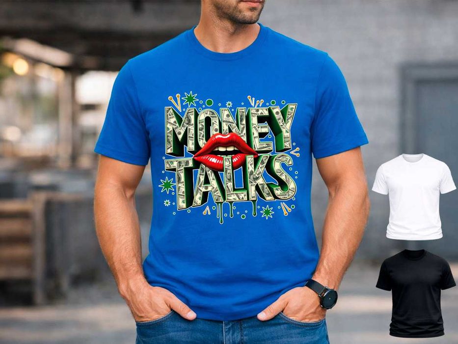 Мъжка тениска „Money talks“