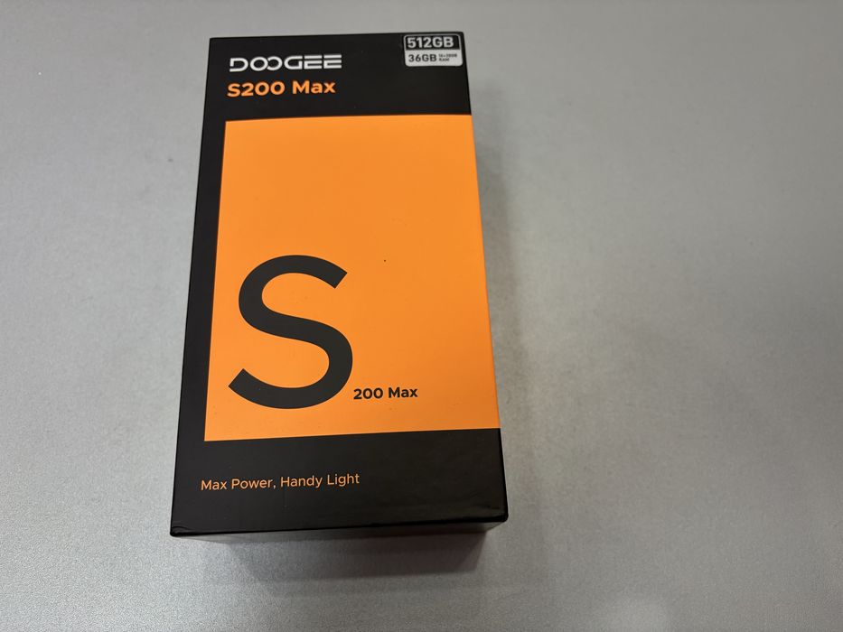 Smartphone Doogee S200 Max, 512GB, 36GB RAM, 5G, Black, nou la cutie