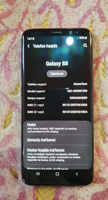 Samsung galaxy S8 Horatio ideal