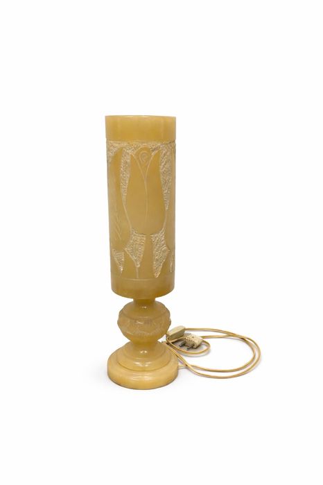 Ониксова настолна лампа Италия 1970 ръчна украса