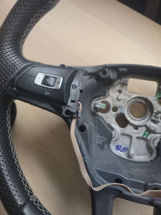 Volan VW Passat Golf 7 pt retrofit  nou piele nappa perforata plus alcantara airbag