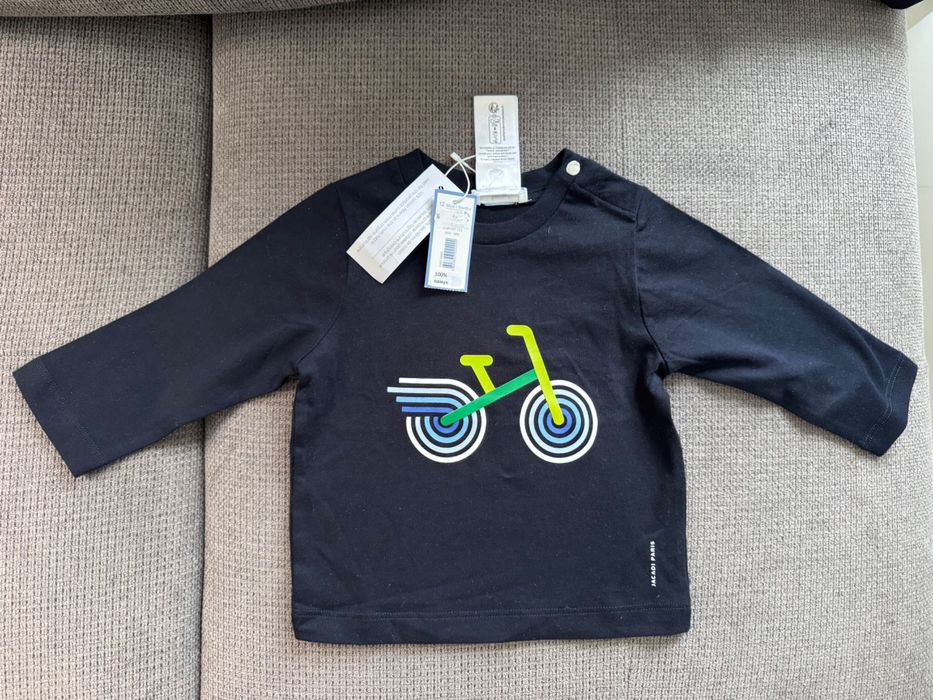 Jacadi - Нови блузи и суичери 9-12 месеца 3бр.