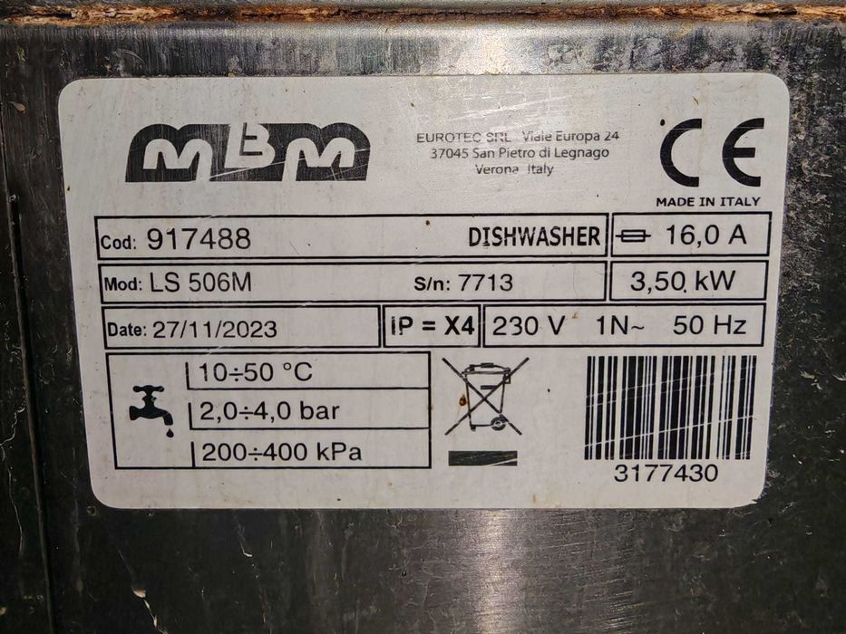 Vand masina de spalat vase profesionala LS 506 M 7 000 RON
