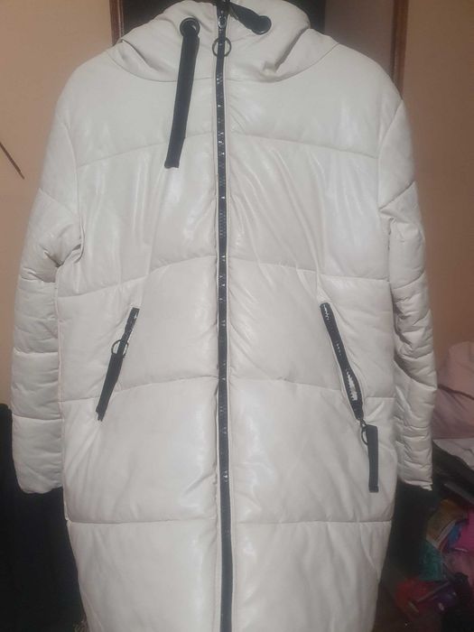 Куртка кожа пуховик