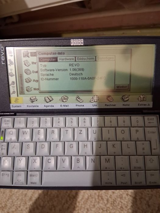 revolution computer calculator-"Psion" anului 99,functional ,colectie