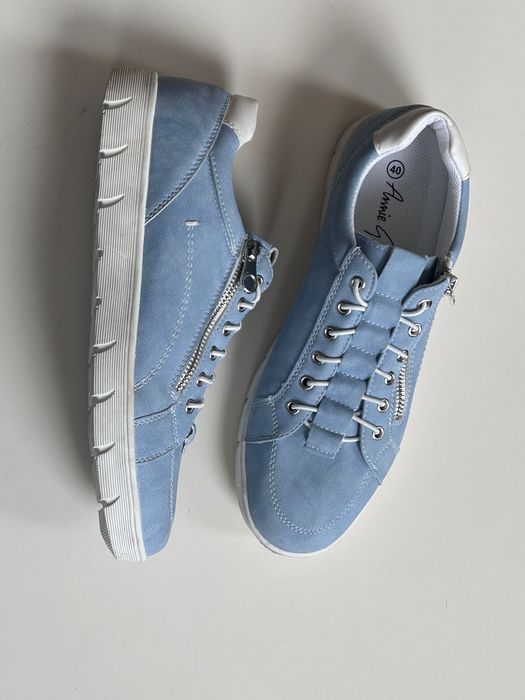 Annie G  кокетни хубави светло сини сникърси/спортно елегантни обувки