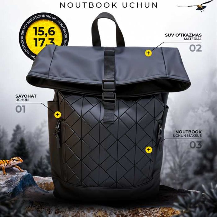 Водонепроницаемый рюкзак для ноутбука Honor до 17,3"