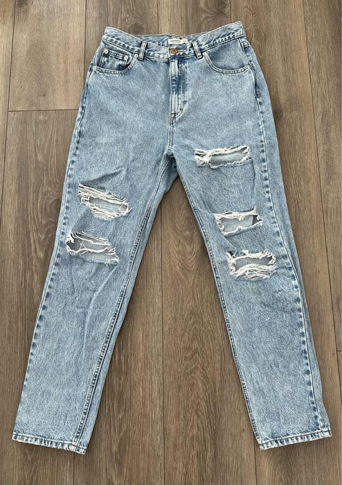 Дамски светло сини дънки