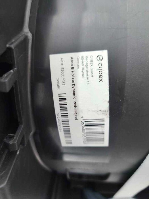 Scoica Cybex Aton B iSize Dynamic Red