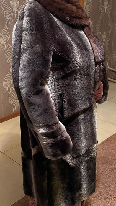 шуба из мутона с россии