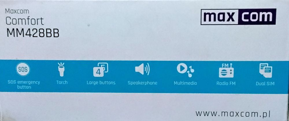 Telefon MAXCOM Confort MM428 NOU - Sigilat - 90 Lei