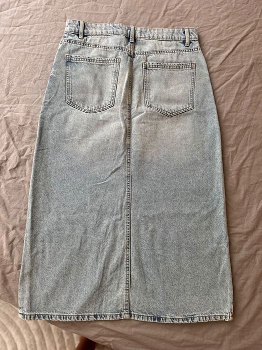 Дълга дънкова пола