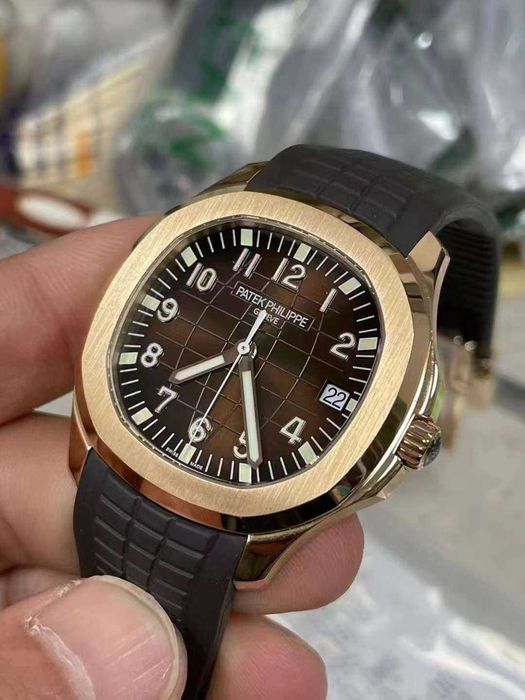 patek philippe aquanaut златисто/кафяво