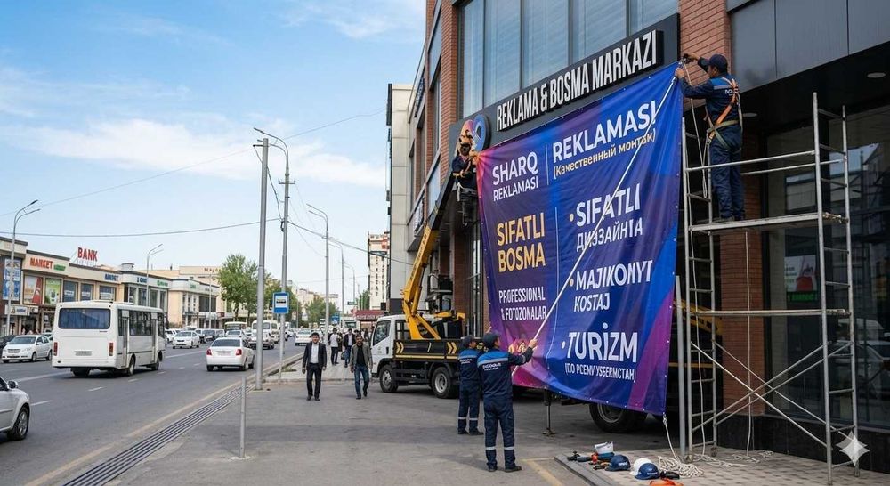Banner xizmati (Печать и монтаж баннеров)