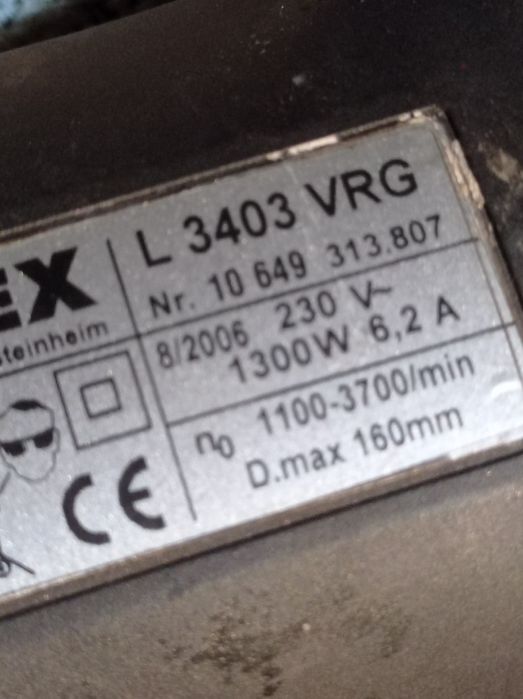 Flex L3404 VRG Оригинален ъглошлаиф полирмашина