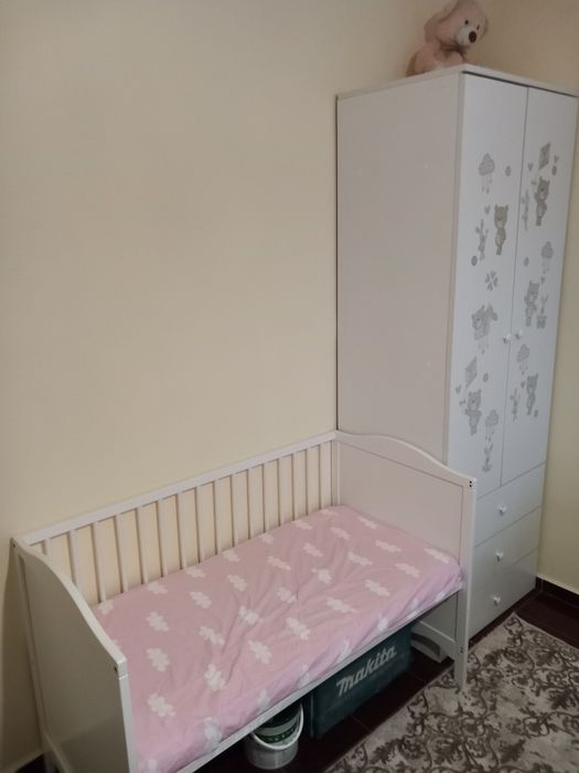 Гардероб+ детско легло