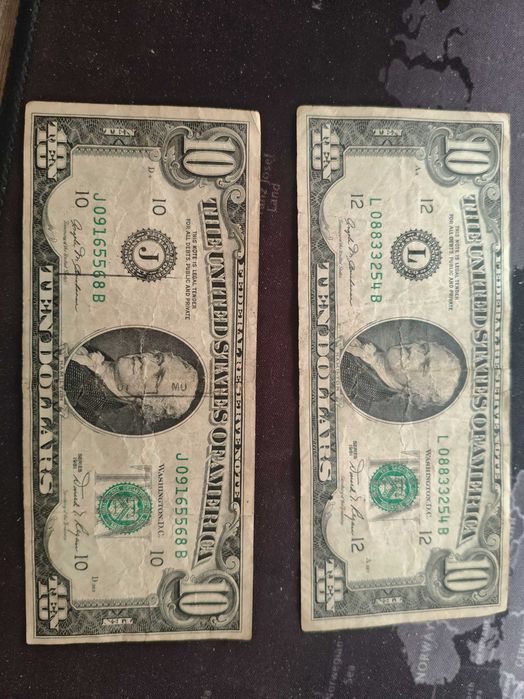 Bancnota 10 dollar Hamilton
