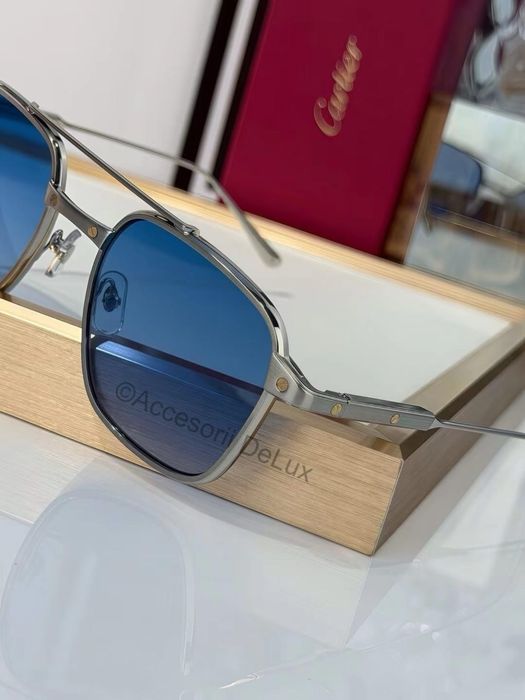 Ochelari de Soare Cartier Polarised CT0610S Noi Full Box  Silver