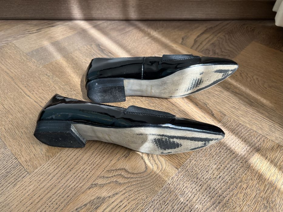 Елегантни дамски лачени обувки от естествена кожа, български, номер 37