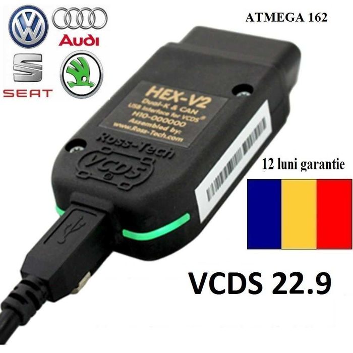 Interfata diagnoza  VCDS 25.3 HEX-V2 Atmega  GARANTIE 1 an 2024