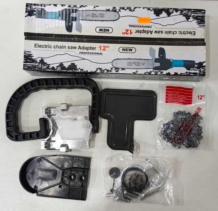 ШОК ЦЕНА!Приставка Верижен Трион/Резачка 12"- 300мм за Ъглошлайф/Флекс