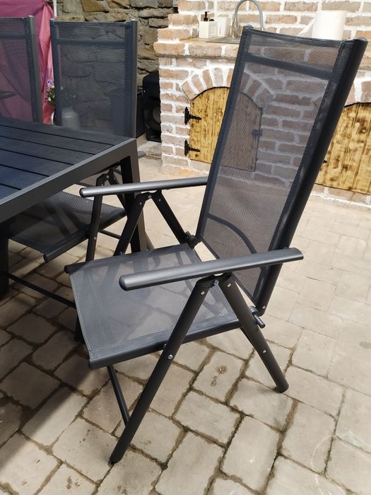 Set de gradina masa cu 8 scaune pliabile