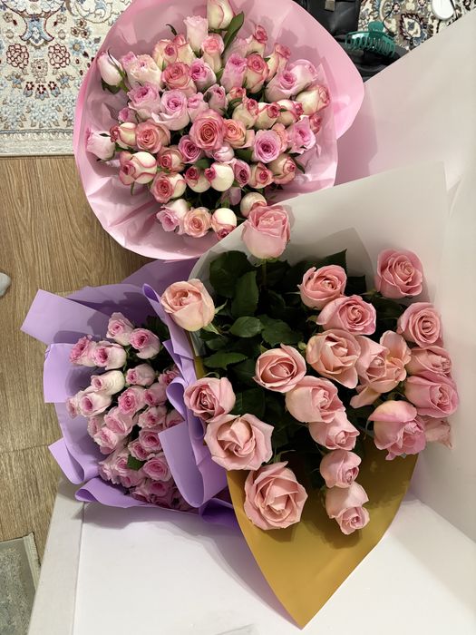 Букеты роз 51 штук б/у продам срочна