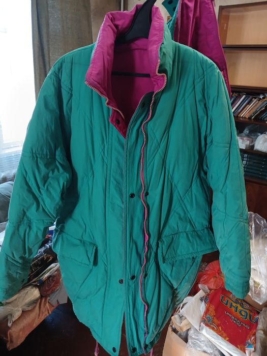 Пуховик женский, двусторонний