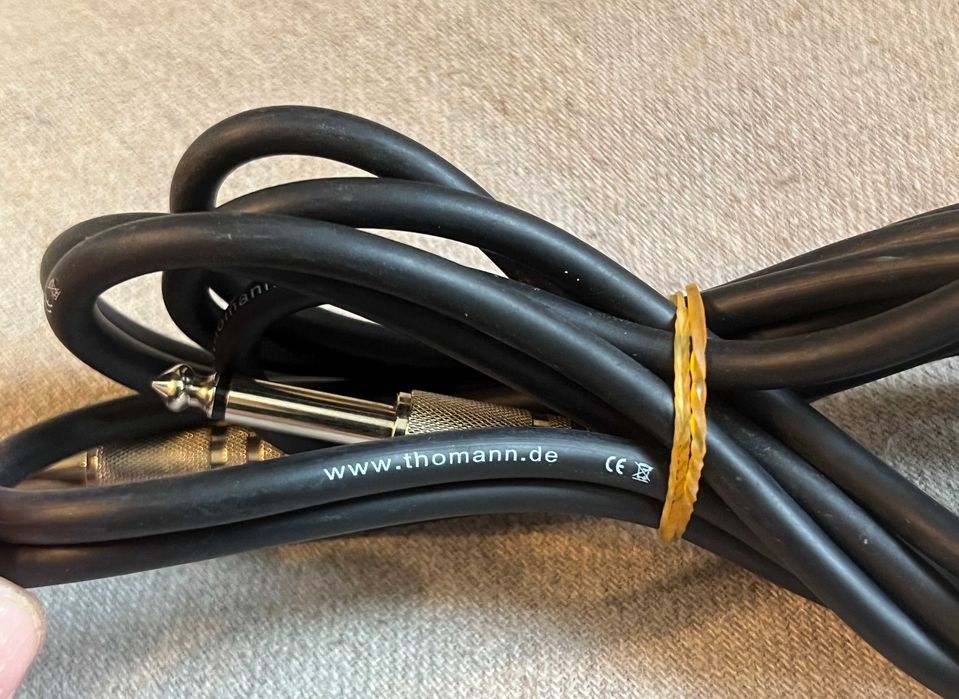 Cablu audio jack mare tata tata 6.35 mm Thomann instrument
